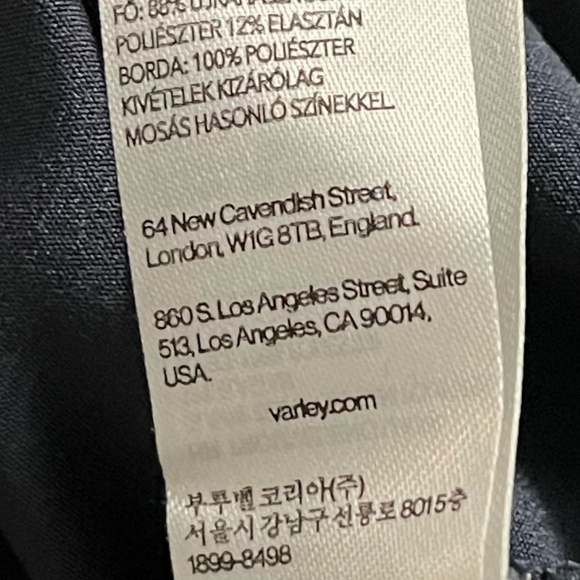 VARLEY | Classic Breathable Wellings Performance Tank in Navy/White | Size Small - Picture 10 of 10